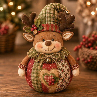 🎄 Save 50% | Christmas Patchwork Doll Sewing Kit – A Cosy Craft for Quiet Moments