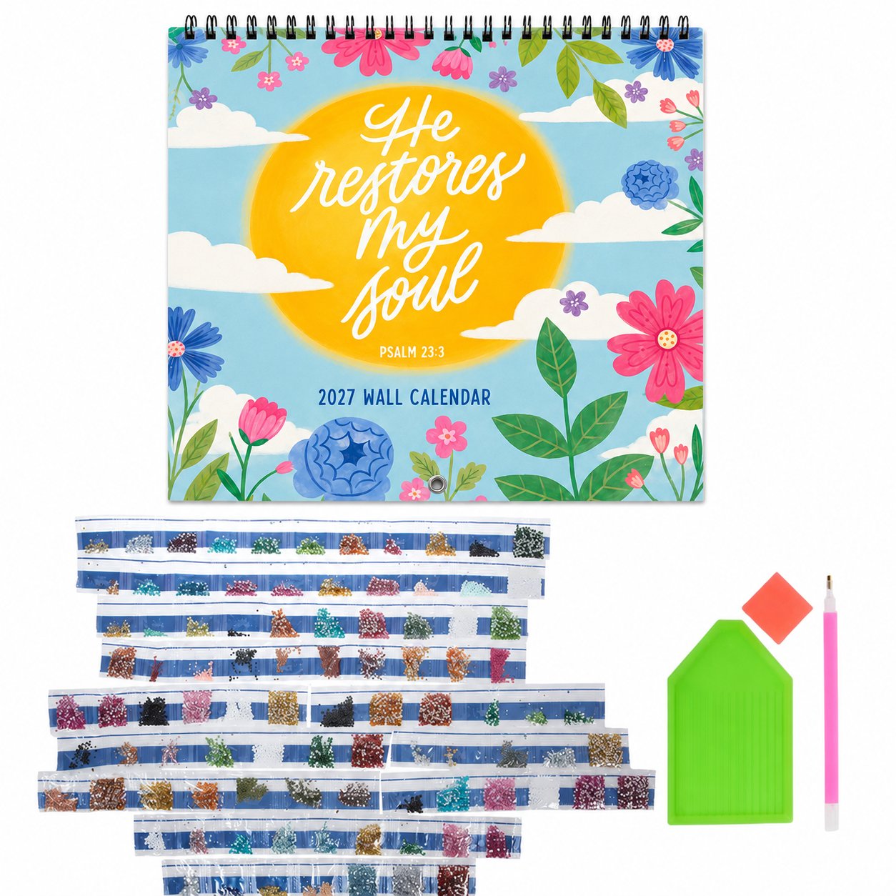 [Official Licensed] 📅2027 Wall Calendar Diamond Painting Kit