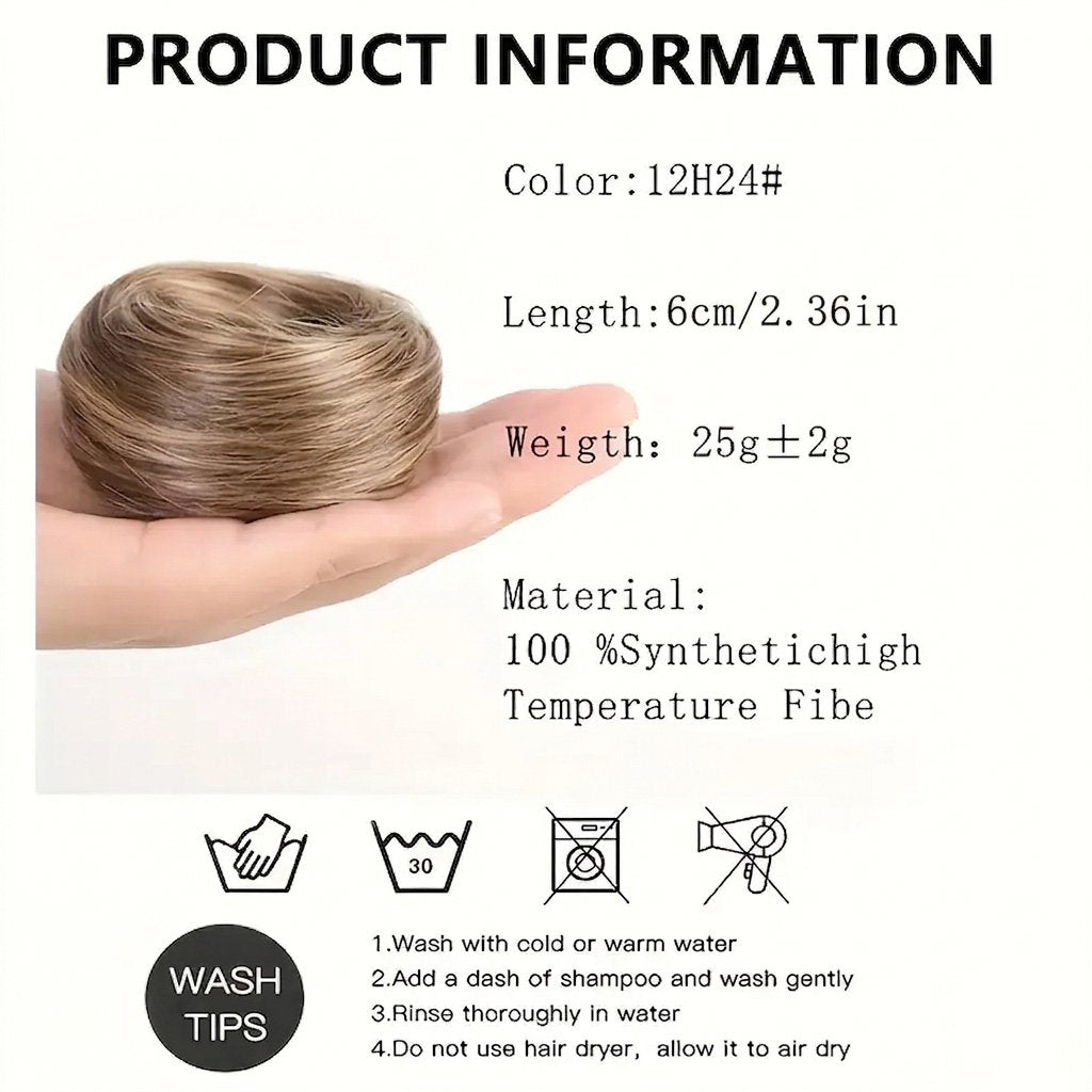 Synthetic Messy Bun Hair Piece for Women