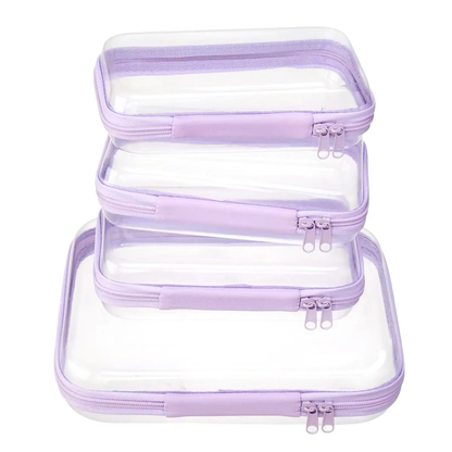 📦Rigid transparent zippered multi-functional storage box