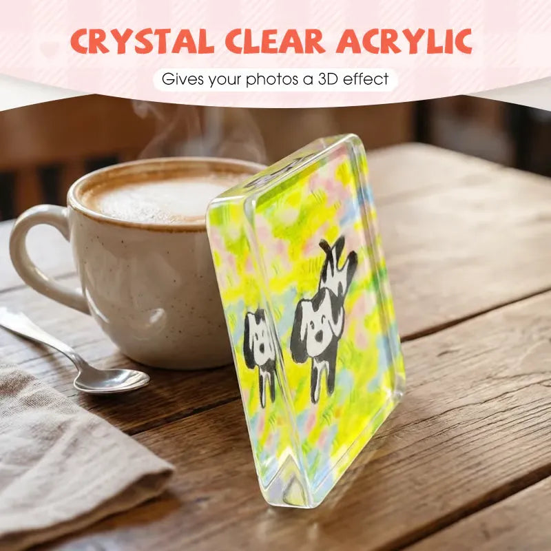 🎞️✂️ 10-Pack 2" Clear Acrylic Fridge Magnets – DIY Photo Frames with 3D Effect