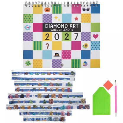 [Official Licensed] 📅2027 Wall Calendar Diamond Painting Kit