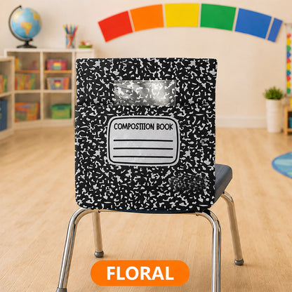 Crayon Chair Back Pockets for Classroom Storage