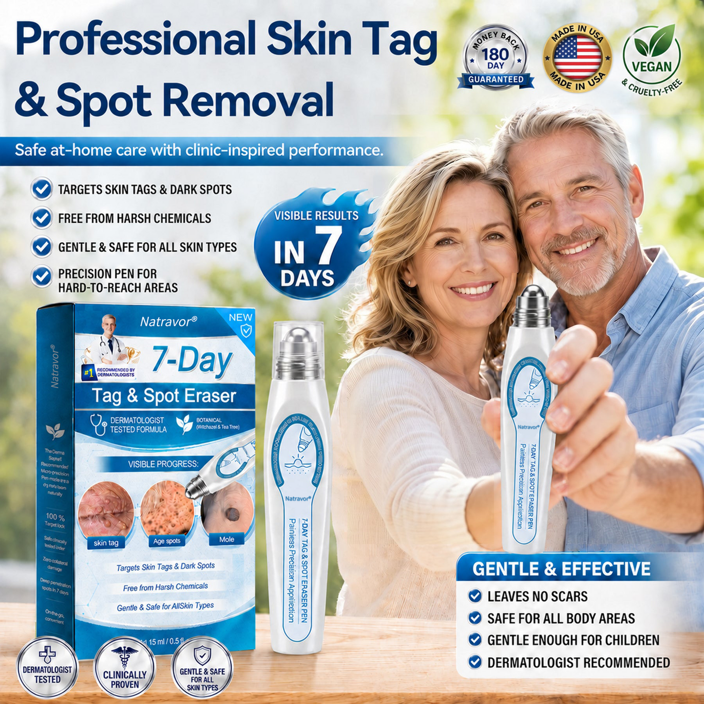 Natravor® 7-Day Tag & Spot Eraser | At-Home Skin Tag & Spot Care Beauty Device
