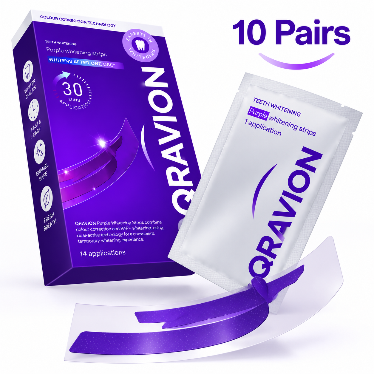 Qravion™Teeth Whitening Strips