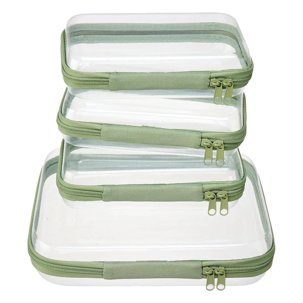 📦Rigid transparent zippered multi-functional storage box