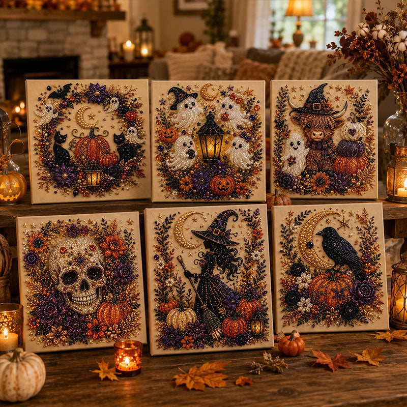 Halloween Self-Adhesive Pearl Art Buy more save more last day!
