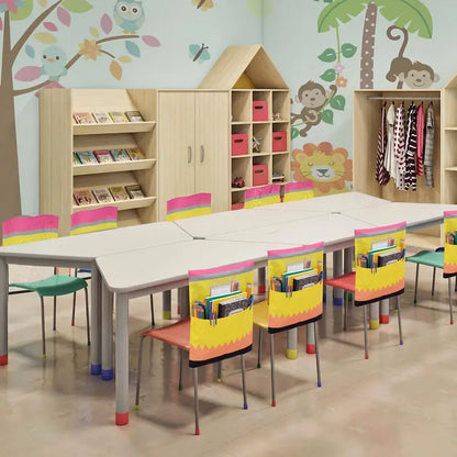 Crayon Chair Back Pockets for Classroom Storage