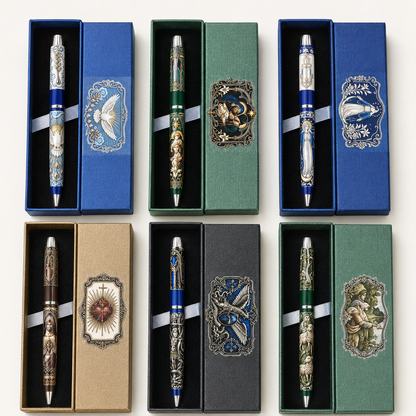 🔥 LAST DAY 49% OFF – ✝️ Sacred Legacy Faith-Inspired Keepsake Pen Collection | 6 Devotional Designs for Prayer Journaling, Bible Study & Meaningful Christian Gifts 🖊️✨