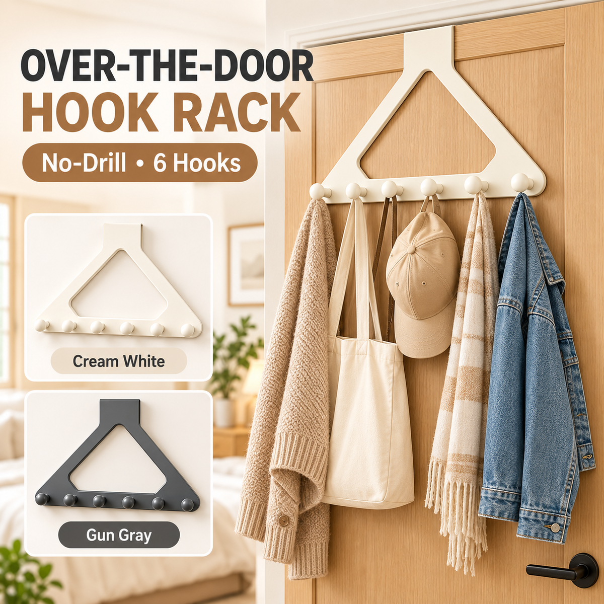 Over-the-Door Triangle Hanging Organizer