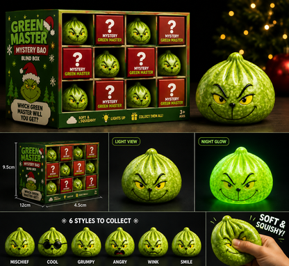 Christmas-themed green monster squeeze-and-play gift box 🎉50%OFF