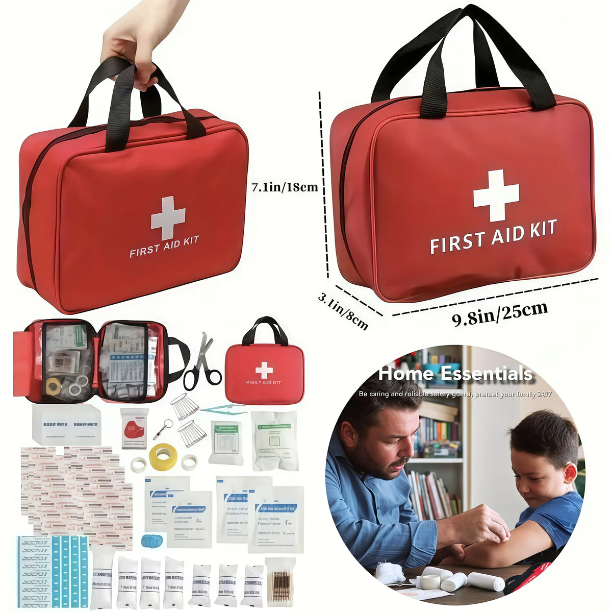 💥Limited Time Only!!! - 330 Piece Waterproof First Aid Kit for Emergencies