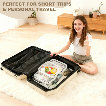 📦Rigid transparent zippered multi-functional storage box