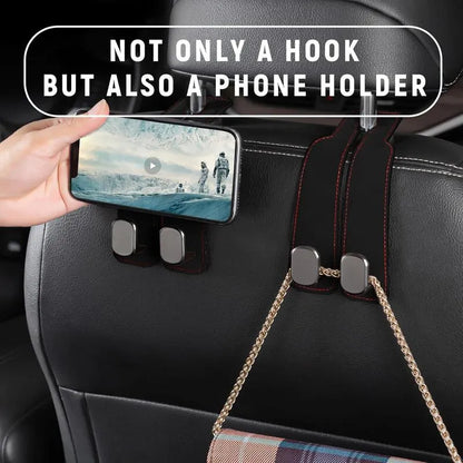 🔥🚗 4 Pack Car Seat Back Storage Hooks 💥 Double Hook Holder for Convenient Storage