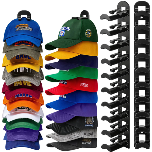 🧢Wall-mounted hat rack – each rack can hold 10 hats