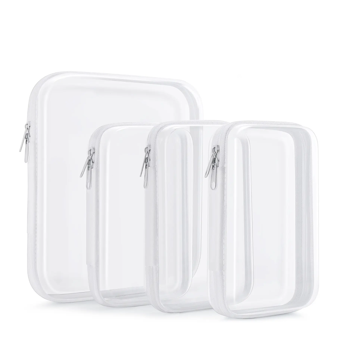 📦Rigid transparent zippered multi-functional storage box