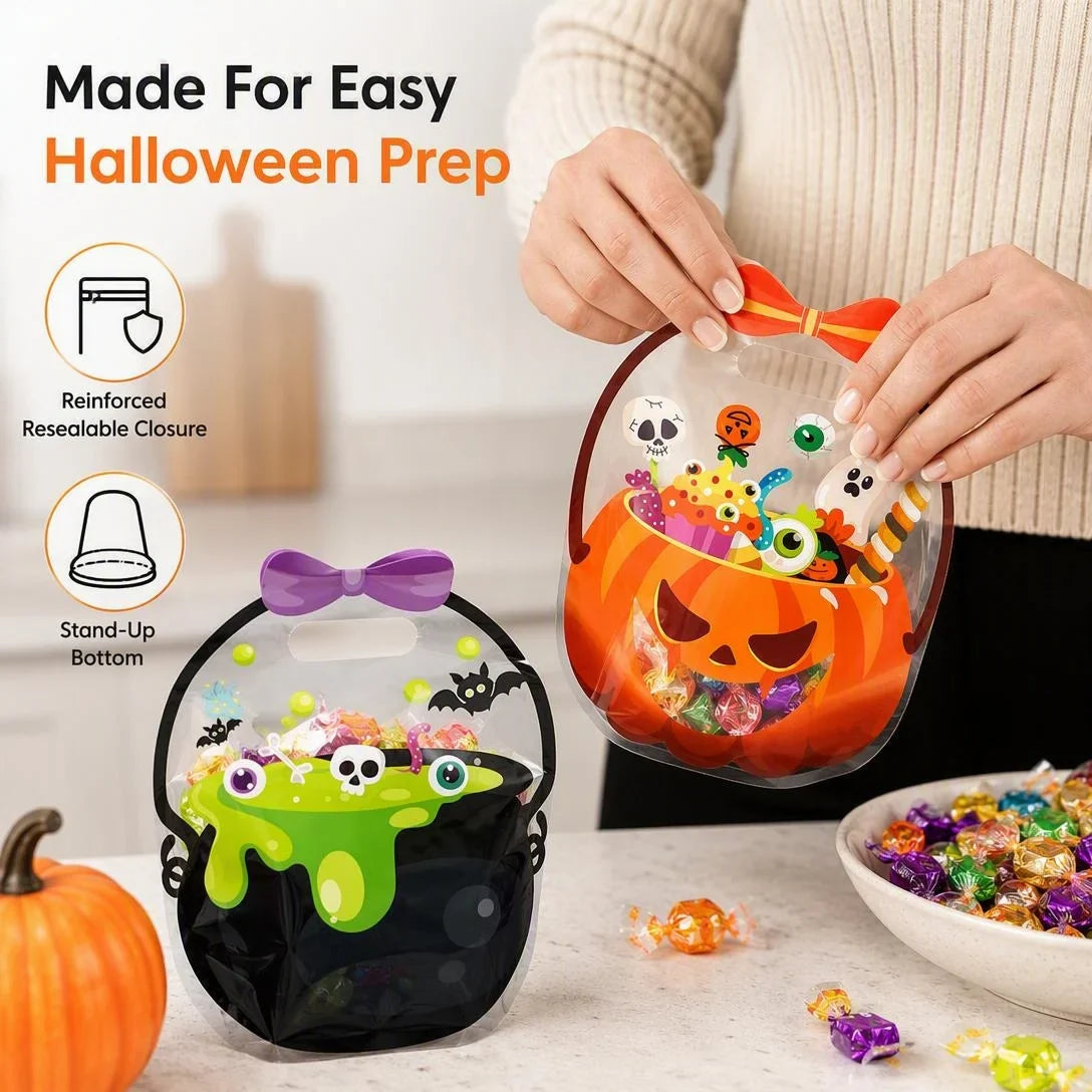 Halloween Pumpkin Treat Bags – 20 Pack Buy more save more 50%OFF🎃