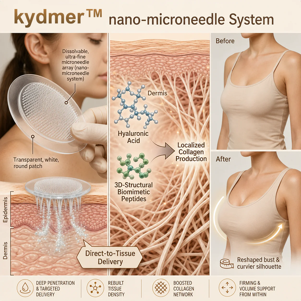 Nano-Microneedle Bust Lift Patches ✨💗 1 Hour • At Home • No Downtime