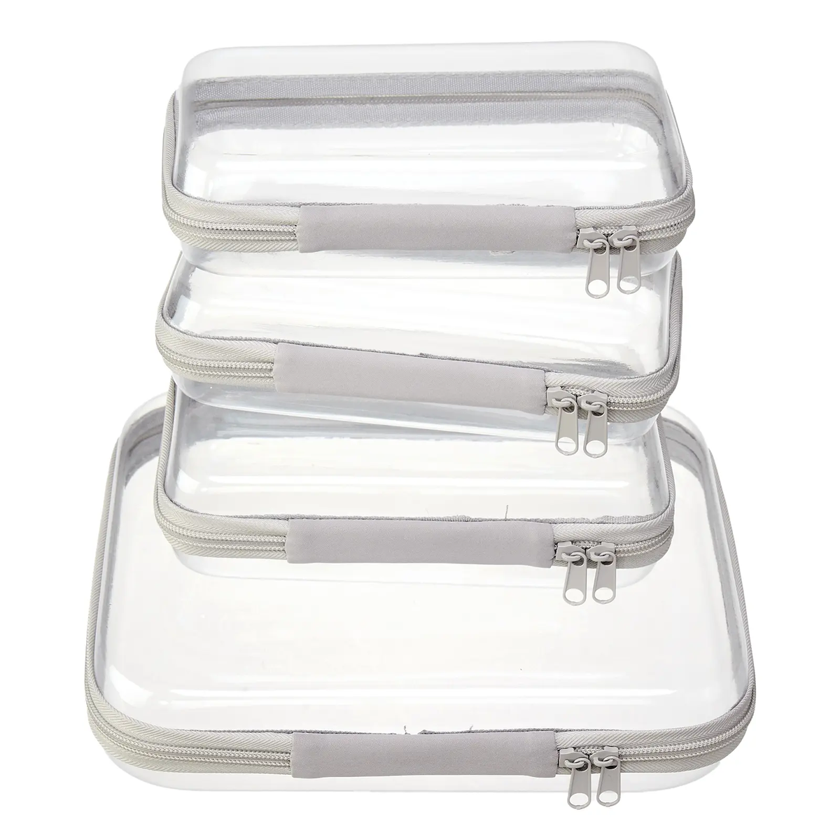 📦Rigid transparent zippered multi-functional storage box