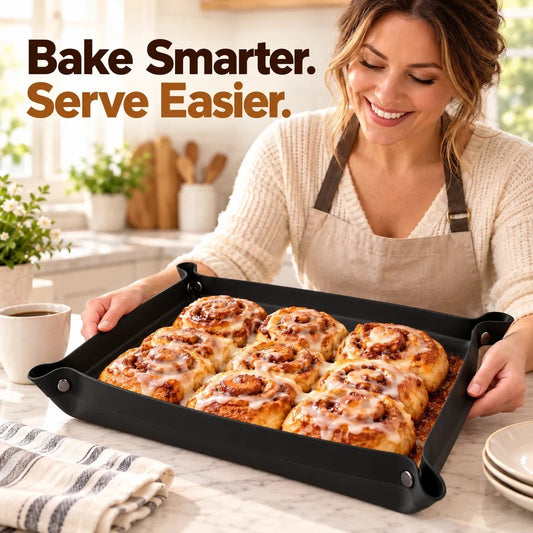 TopSpire®🍪 Foldable Silicone Baking Tray – Bake, Release & Store with Ease