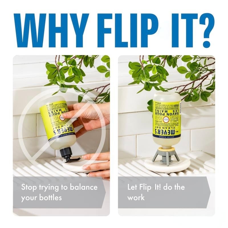 ✅ Flip & Flow! Bottle Emptying Caps 💧 - Comes with Adapters for Any Screw Cap Size 🎯