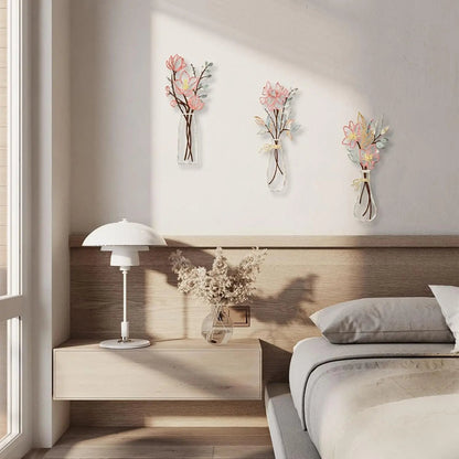 🔥LAST DAY 50% OFF - 🌸 3-Piece Metal Flower Wall Art – Rustic Farmhouse Decor for Home, Porch & Living Spaces