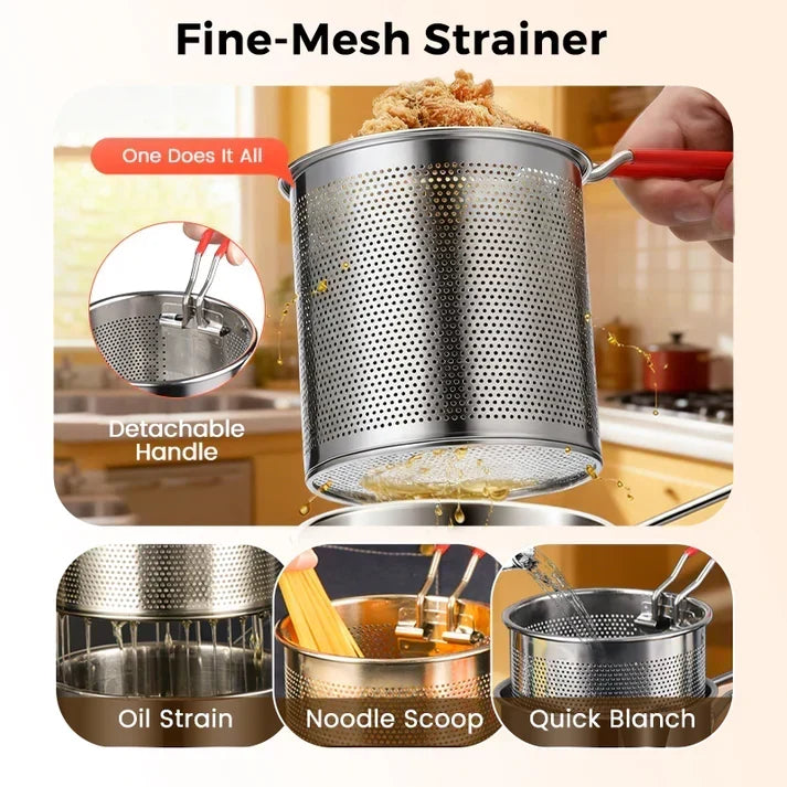 🔥Hot Sale 50% OFF🔥304 Stainless Steel Multifuntional Fryer