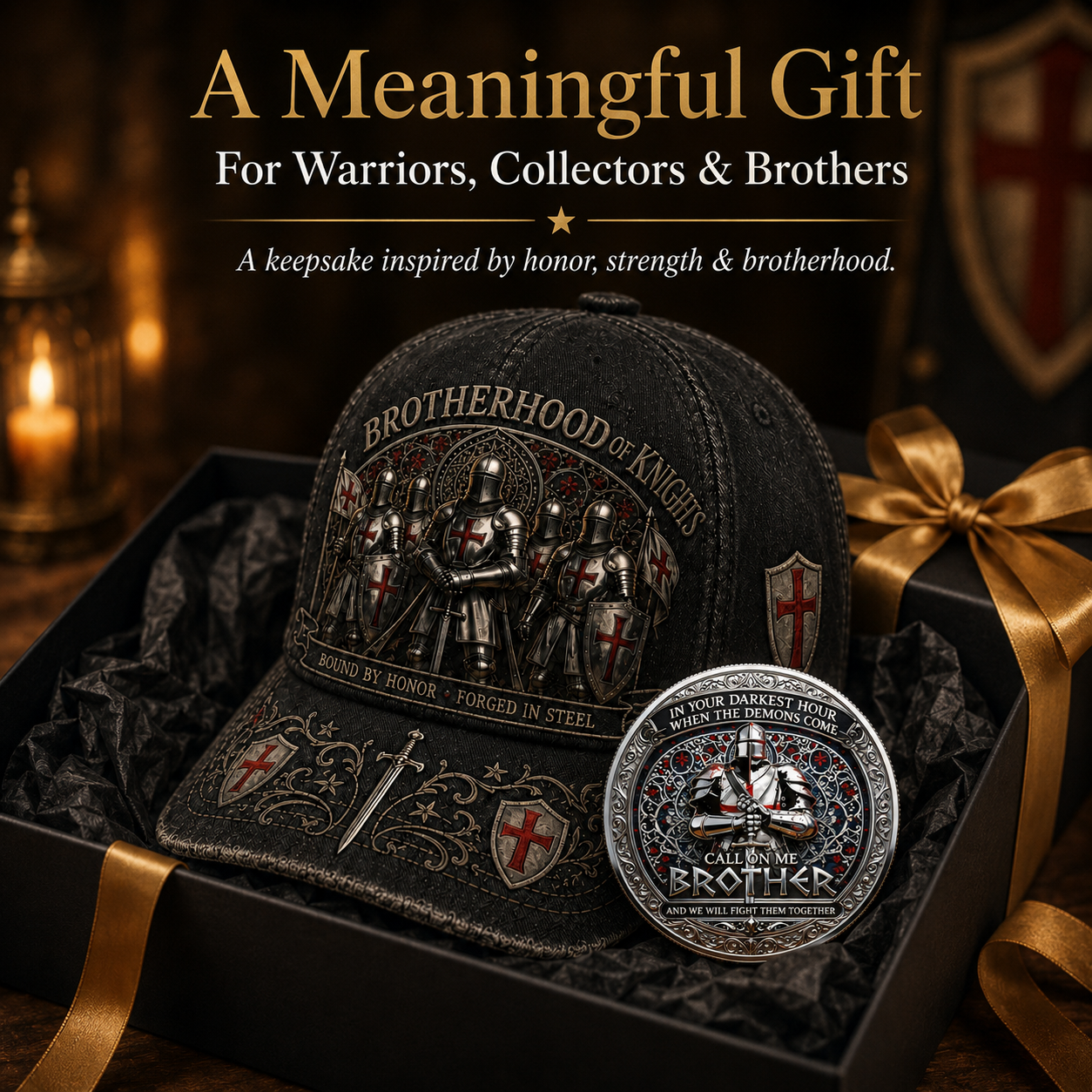 ⚔️ Brotherhood Of Knights Honor Cap 🎁 Free Honor Coin With Every Cap