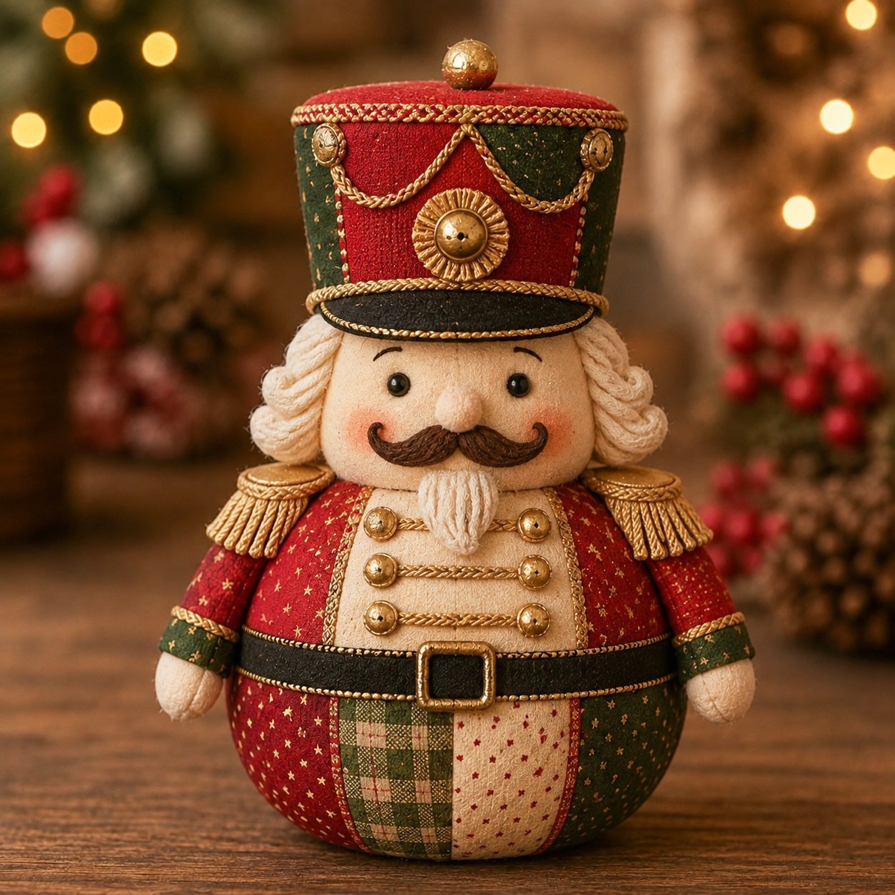 🎄 Save 50% | Christmas Patchwork Doll Sewing Kit – A Cosy Craft for Quiet Moments