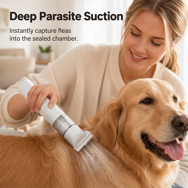🔥Electric Pet Grooming Comb🐕Keep your furry friends away from mites, fleas and tangled fur!
