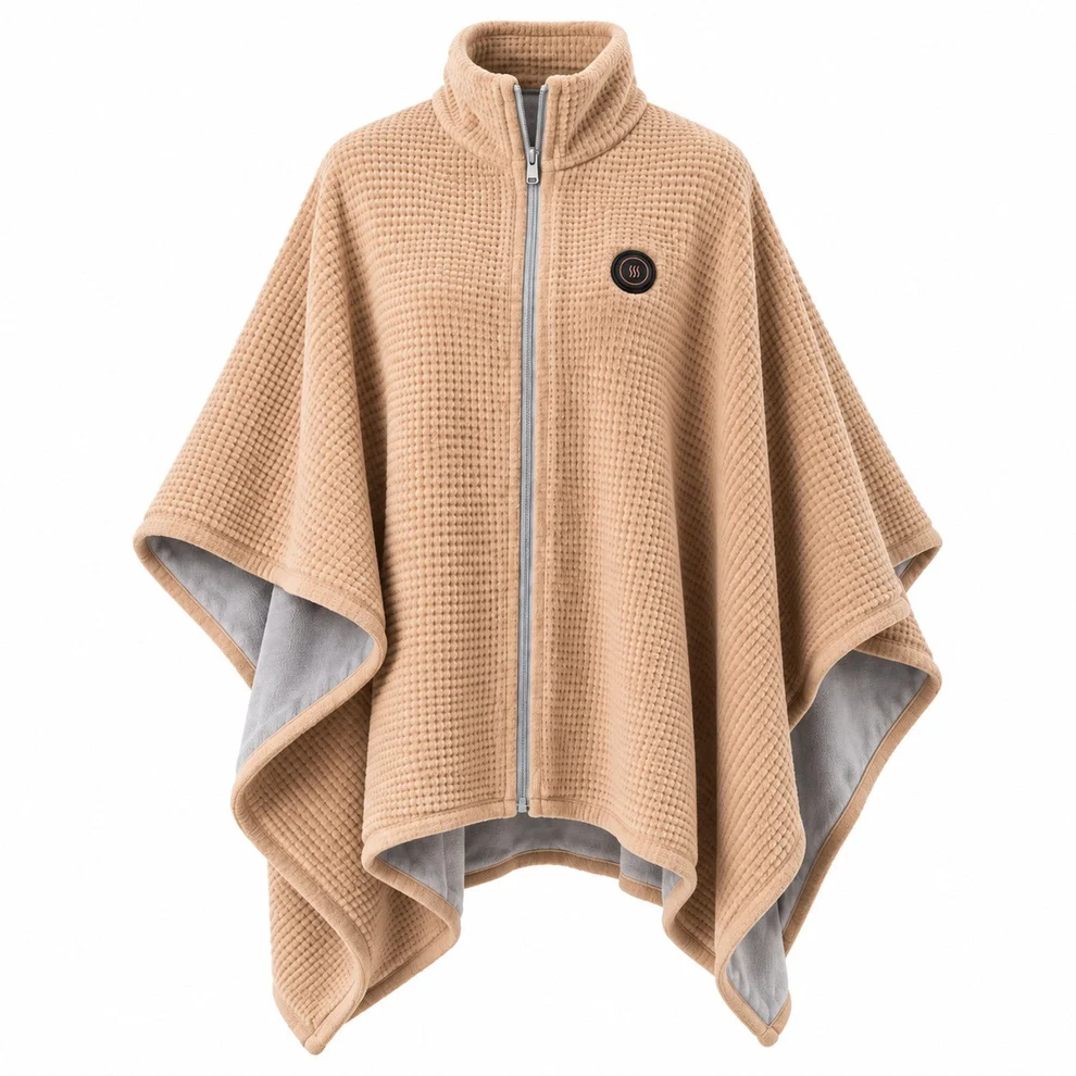 ♨️Heated Warmth Shawl – 8 Heating Zones & 3 Heat Levels