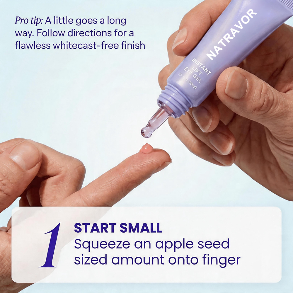 ✨ Instant Lift Eye Gel – Smooth Wrinkles & Reduce the Look of Under-Eye Bags 👁️💜