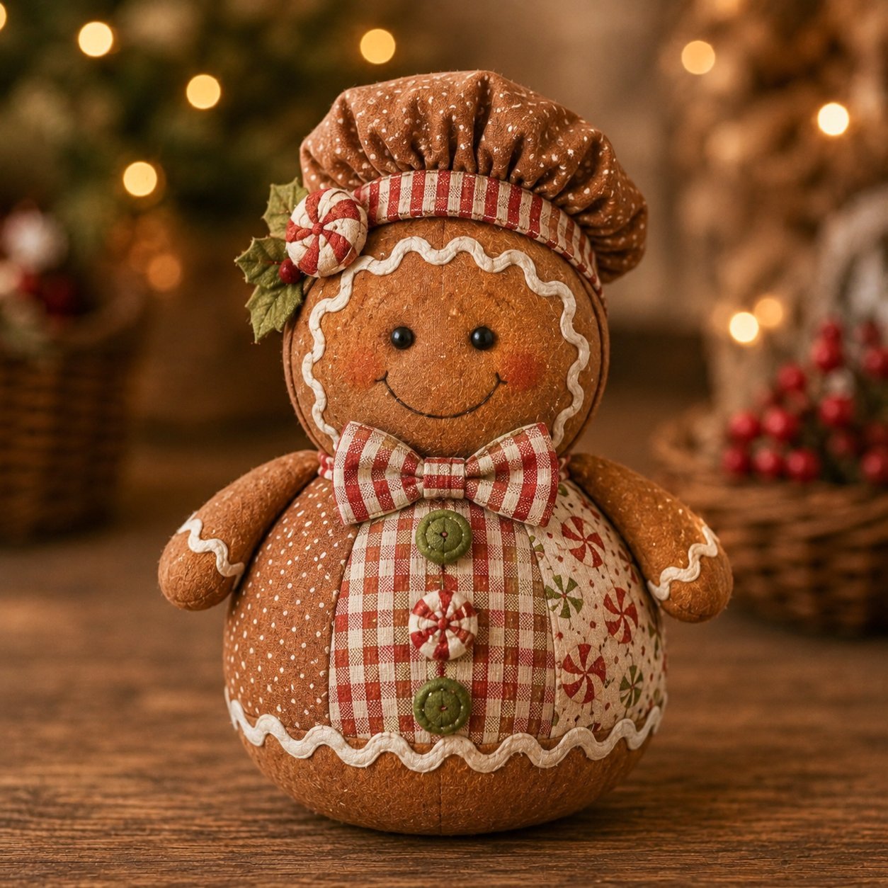 🎄 Save 50% | Christmas Patchwork Doll Sewing Kit – A Cosy Craft for Quiet Moments