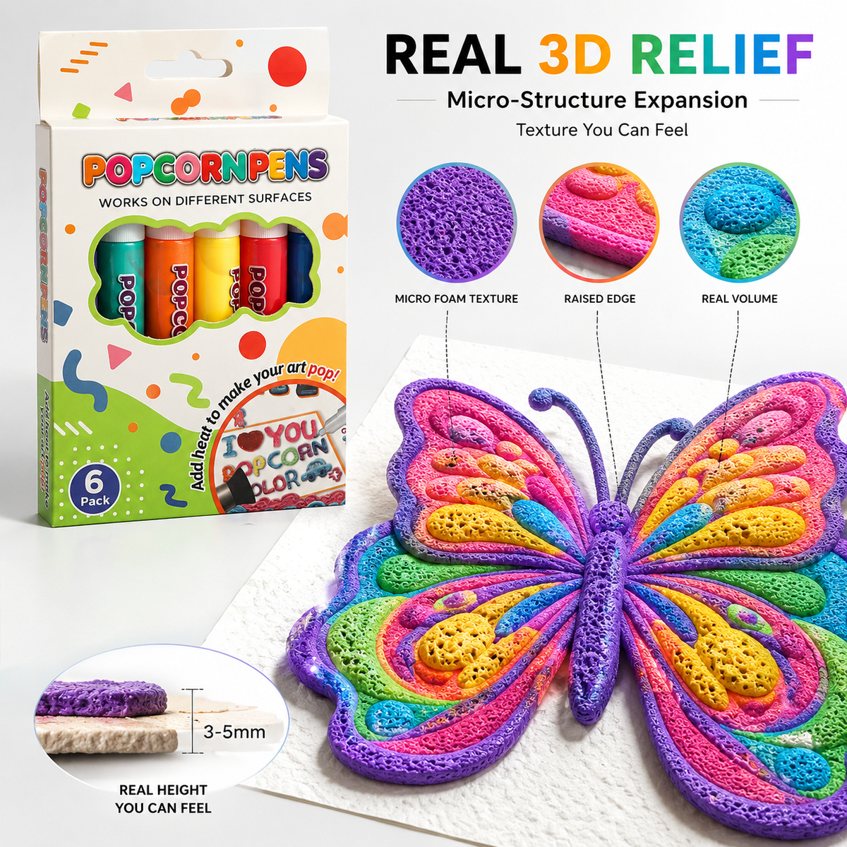 IEY® 3D Relief Art Pen – Turn Flat Drawings Into Touchable 3D Art🪄