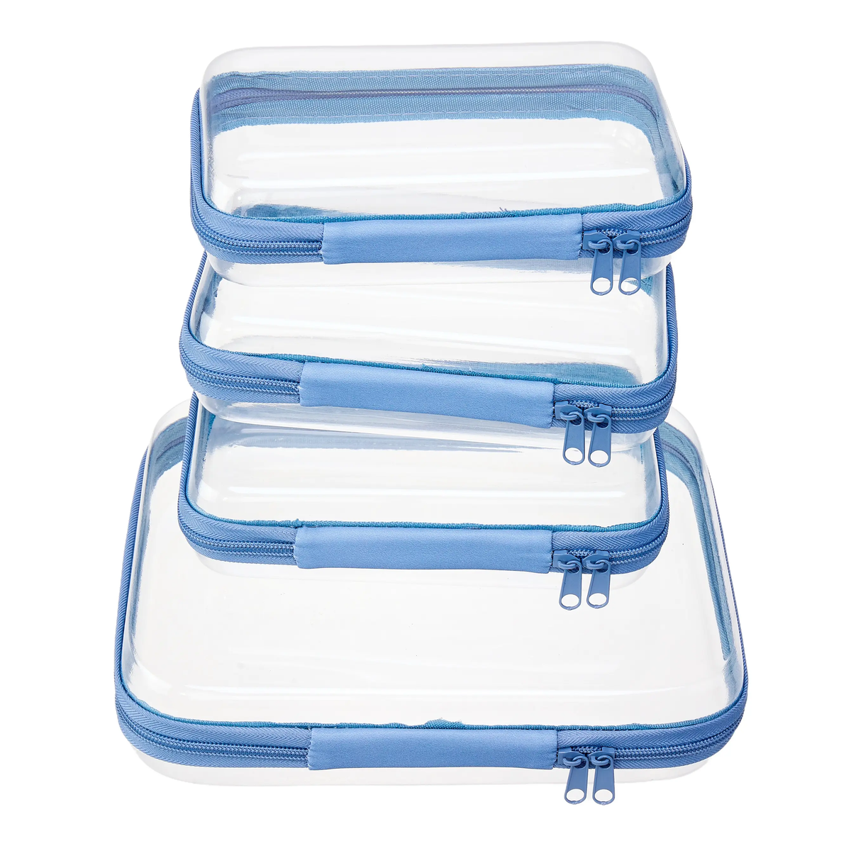 📦Rigid transparent zippered multi-functional storage box