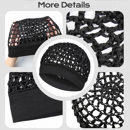 💥Limited Stock 49% OFF💥   3-Piece Stretchy Wide-Edge Sleep Bonnet Set – Soft Hair Protection Caps for Nighttime Hair Care
