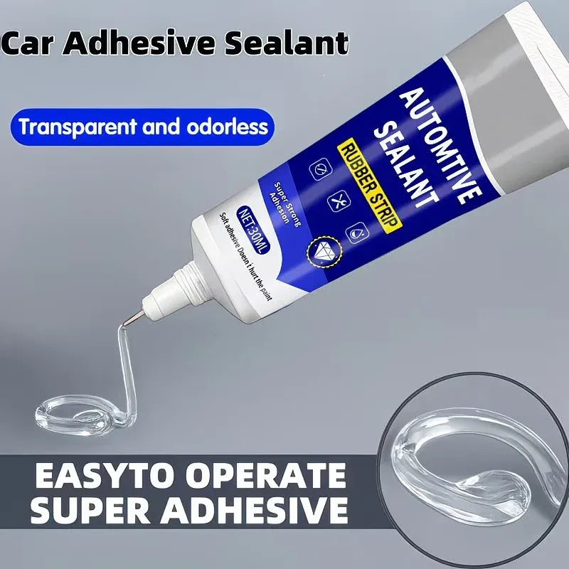 ⭐🚗50% OFF NOW! Car Door Rubber Sealant Adhesive – 2‐In‐1 Seal & Bond Automotive Repair Glue, Fixes Rubber Strip Gaps