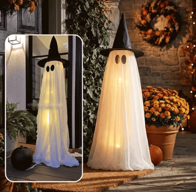 Halloween SpookyLighted GhostDecor Set