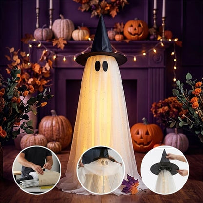 Halloween SpookyLighted GhostDecor Set