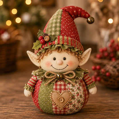🎄 Save 50% | Christmas Patchwork Doll Sewing Kit – A Cosy Craft for Quiet Moments