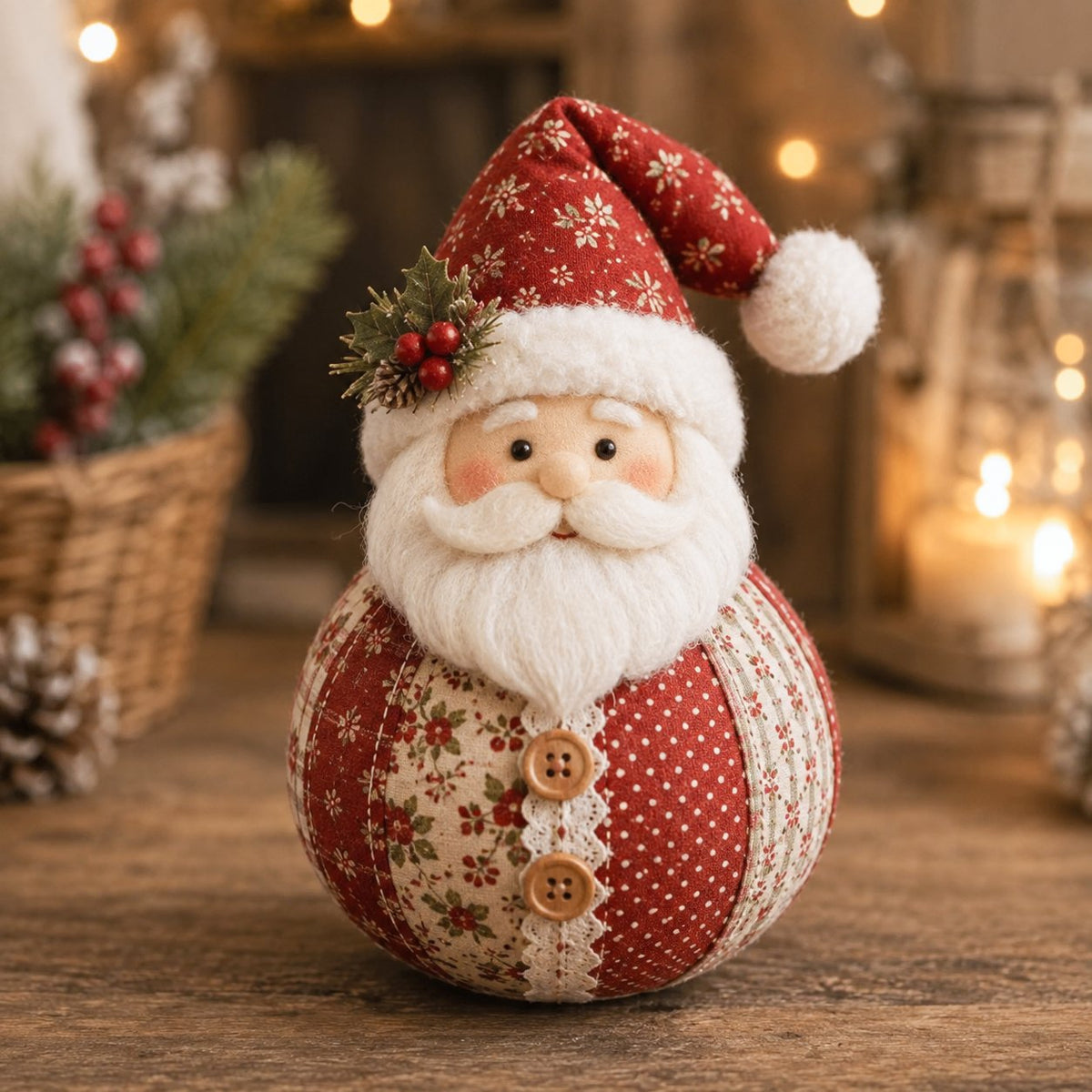 🎄 Save 50% | Christmas Patchwork Doll Sewing Kit – A Cosy Craft for Quiet Moments