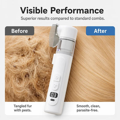 🔥Electric Pet Grooming Comb🐕Keep your furry friends away from mites, fleas and tangled fur!