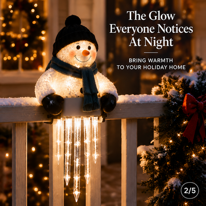 🔥 Today 50% OFF - WinterGlow Snowman Icicle Light Decor