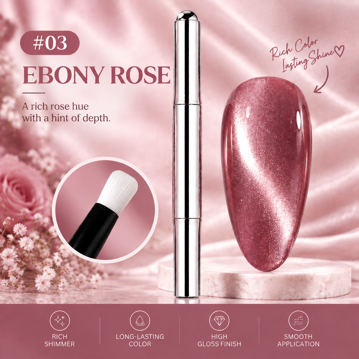 6-in-1 Cat Eye Nail Gel Pen Easy Magnetic Nail Art at Home