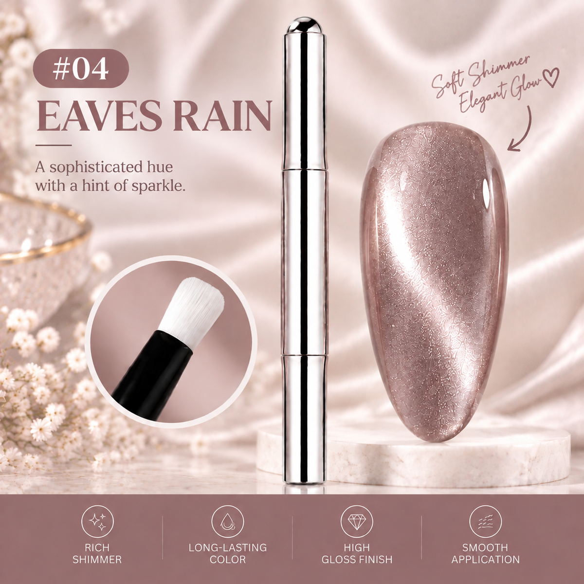 6-in-1 Cat Eye Nail Gel Pen Easy Magnetic Nail Art at Home