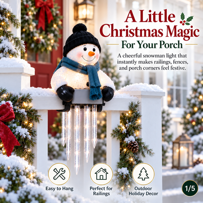 🔥 Today 50% OFF - WinterGlow Snowman Icicle Light Decor