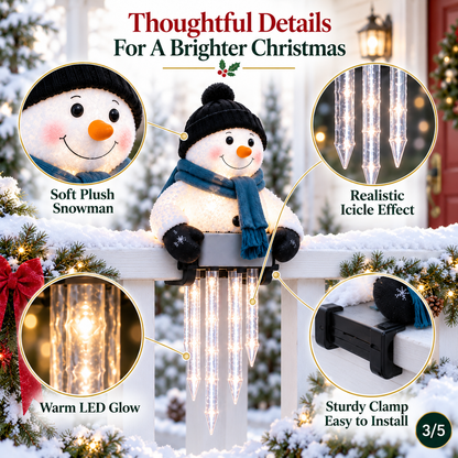 🔥 Today 50% OFF - WinterGlow Snowman Icicle Light Decor
