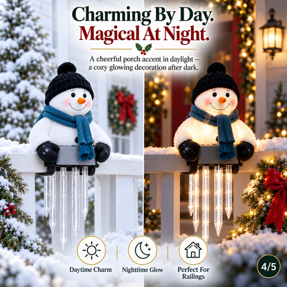 🔥 Today 50% OFF - WinterGlow Snowman Icicle Light Decor