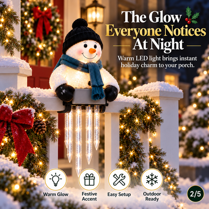 🔥 Today 50% OFF - WinterGlow Snowman Icicle Light Decor