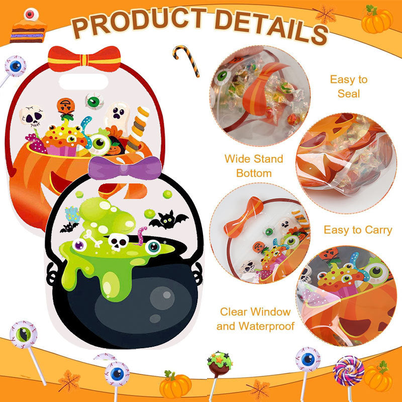 Halloween Pumpkin Treat Bags – 20 Pack Buy more save more 50%OFF🎃